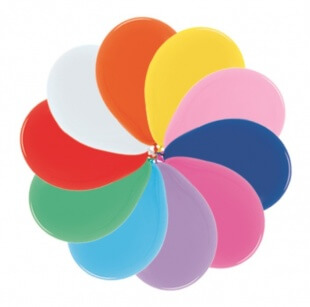 Латексный шар 30 см, пастель, ассорти (разноцвет)