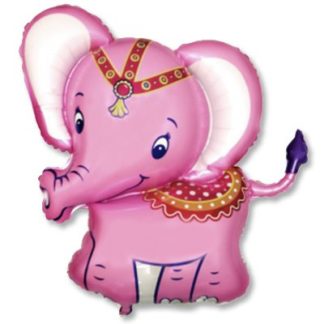 Фольгированная фигура Розовый слон, 86 см