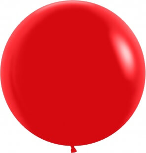 Латексный шар 76 см, красный, пастель