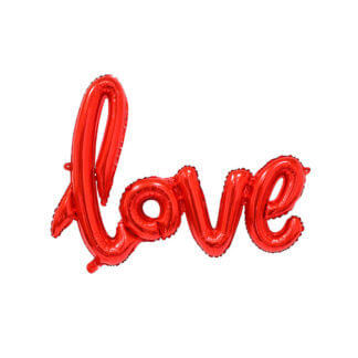 Фигура надпись Love, 104 см, красный