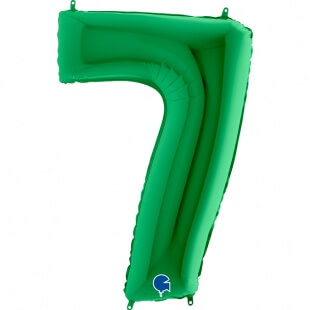 Цифра 7 зелёная, 102 см