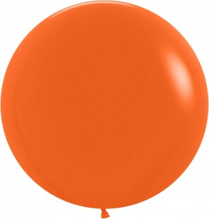 Латексный шар 76 см, оранжевый, пастель
