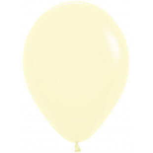 Латексный шар 30 см, макарунс, светло-жёлтый