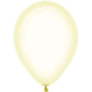 Латексный шар 30 см, макарунс, хрустально-жёлтый