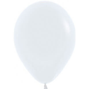 Латексный шар 30 см, пастель, белый