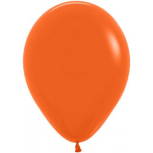 Латексный шар 30 см, пастель, оранжевый