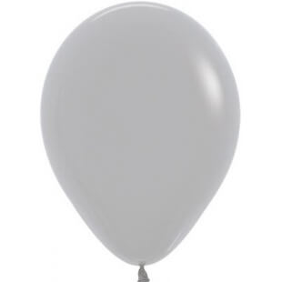 Латексный шар 30 см, пастель, серый
