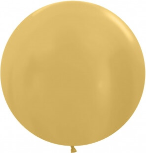 Латексный шар 76 см, золотой, металлик