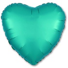 Сатин тиффани фольгированное сердце 46 см