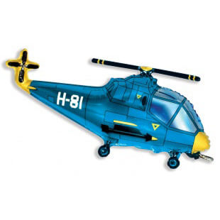 Фигура Вертолёт синий, 97 см