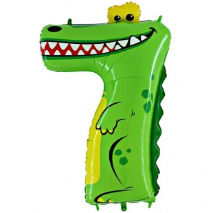 Цифра 7 крокодил, 102 см