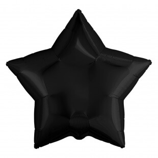 Чёрная фольгированная звезда, 76 см