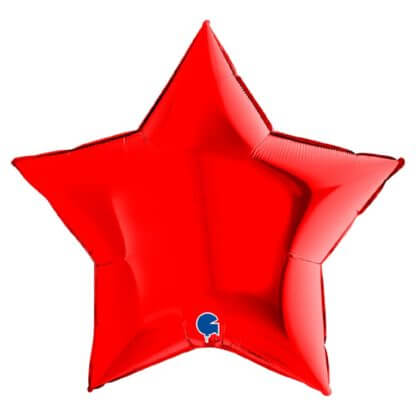 Красная фольгированная звезда, 91 см