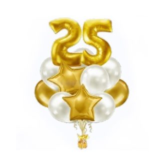 Букет воздушных шаров с цифрами «День Рождения!»