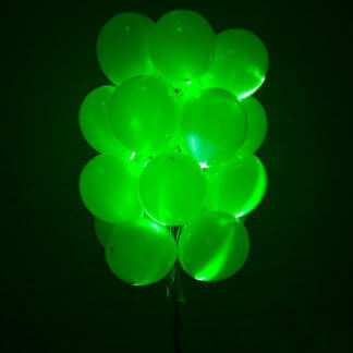 Светящиеся шары с диодами Зелёные