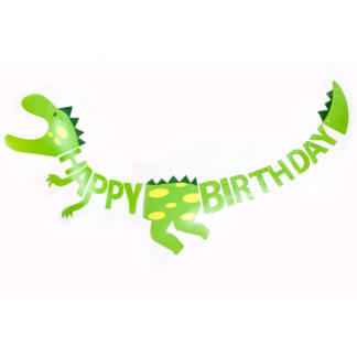 Гирлянда Динозавр Happy Birthday! 300 см.
