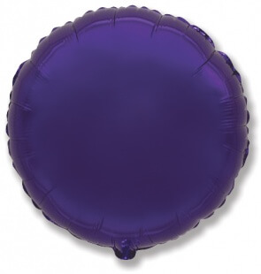 Фиолетовый фольгированный круг 46 см