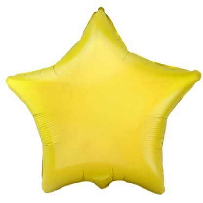 Жёлтая фольгированная звезда 46 см