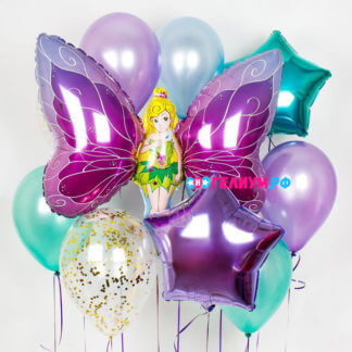 Композиция из воздушных шаров «Фея-бабочка»