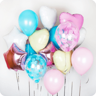 Композиция воздушных шаров «Нежность»