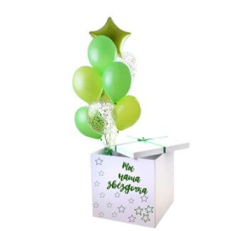 Коробка сюрприз с воздушными шарами «Звёздочка»