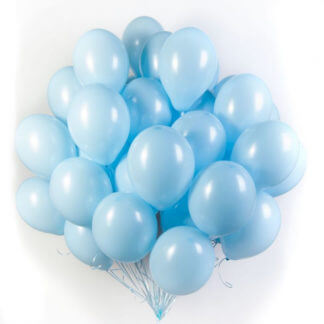 Облако из 15 голубых шариков