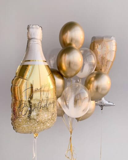 Набор гелиевых шаров Брызги шампанского