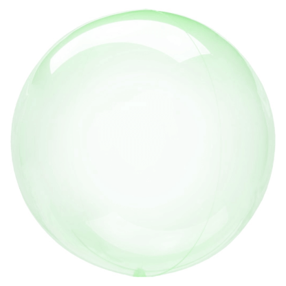 Шар 3D Deco Bubble 46 см, зелёный, кристалл