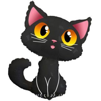 Фигура, Котенок, Черный, 91 см