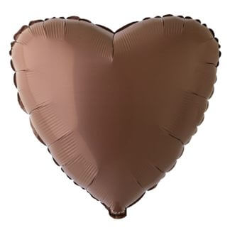 Сердце сатин,  Cocoa 46 см