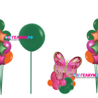 Воздушные шары с бабочкой и большим шаром
