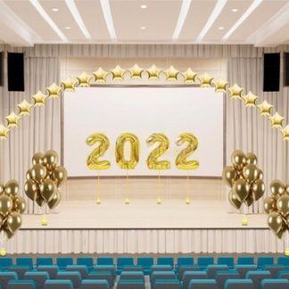 Оформление шарами на выпускной 2023
