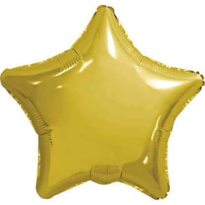 Светлое золото фольгированная звезда 46 см