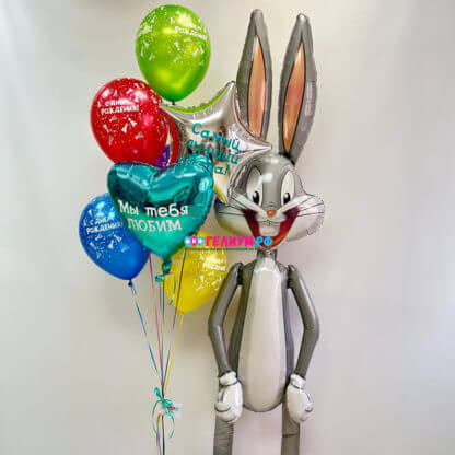 Воздушные шары на день рождения с Багз Банни