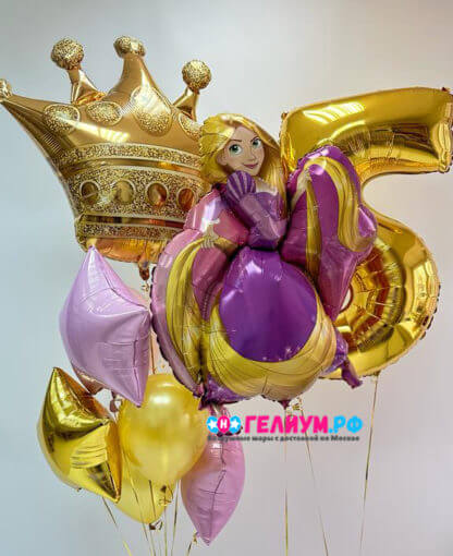 Набор воздушных шаров для девочки на 5 лет