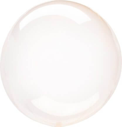 Шар 3D Deco Bubble 46 см, оранжевый, кристалл