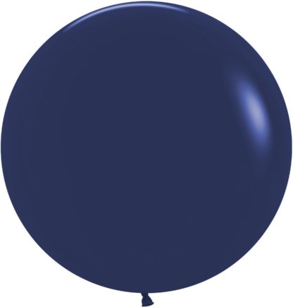 Латексный шар 61 см, тёмно-синий, пастель