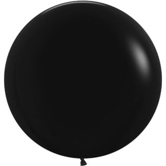Латексный шар 61 см, чёрный, пастель