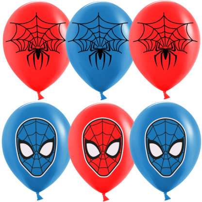 Латексный шар 30 см, Человек-паук