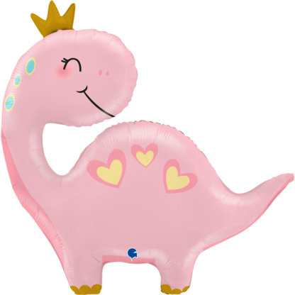 Фигура Динозаврик Принцесса, розовый, 71 см