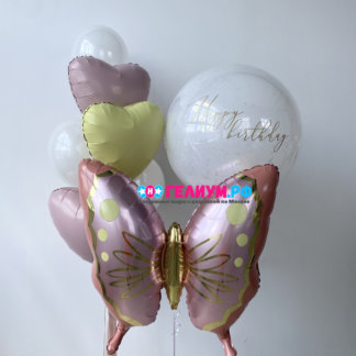 Воздушные шары с гелием на день рождения девушке