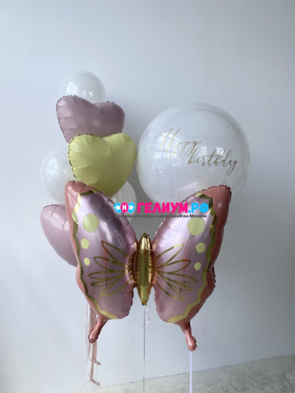 Воздушные шары с гелием на день рождения девушке