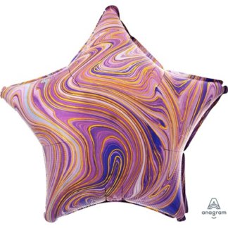 Звезда Мрамор Purple 46 см