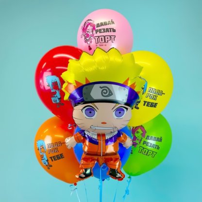 Воздушные шары Аниме с днём рождения