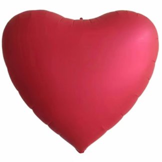 Сердце, красное сатин 173 см