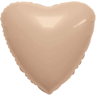 Фольгированное сердце 46 см, Румяна, сатин