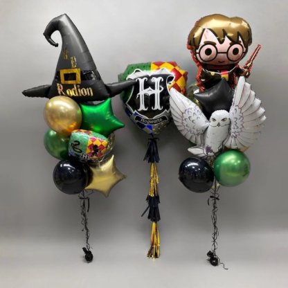 Букеты шаров Гарри Поттер и Сова на День Рождения